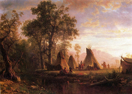 Indian encampment